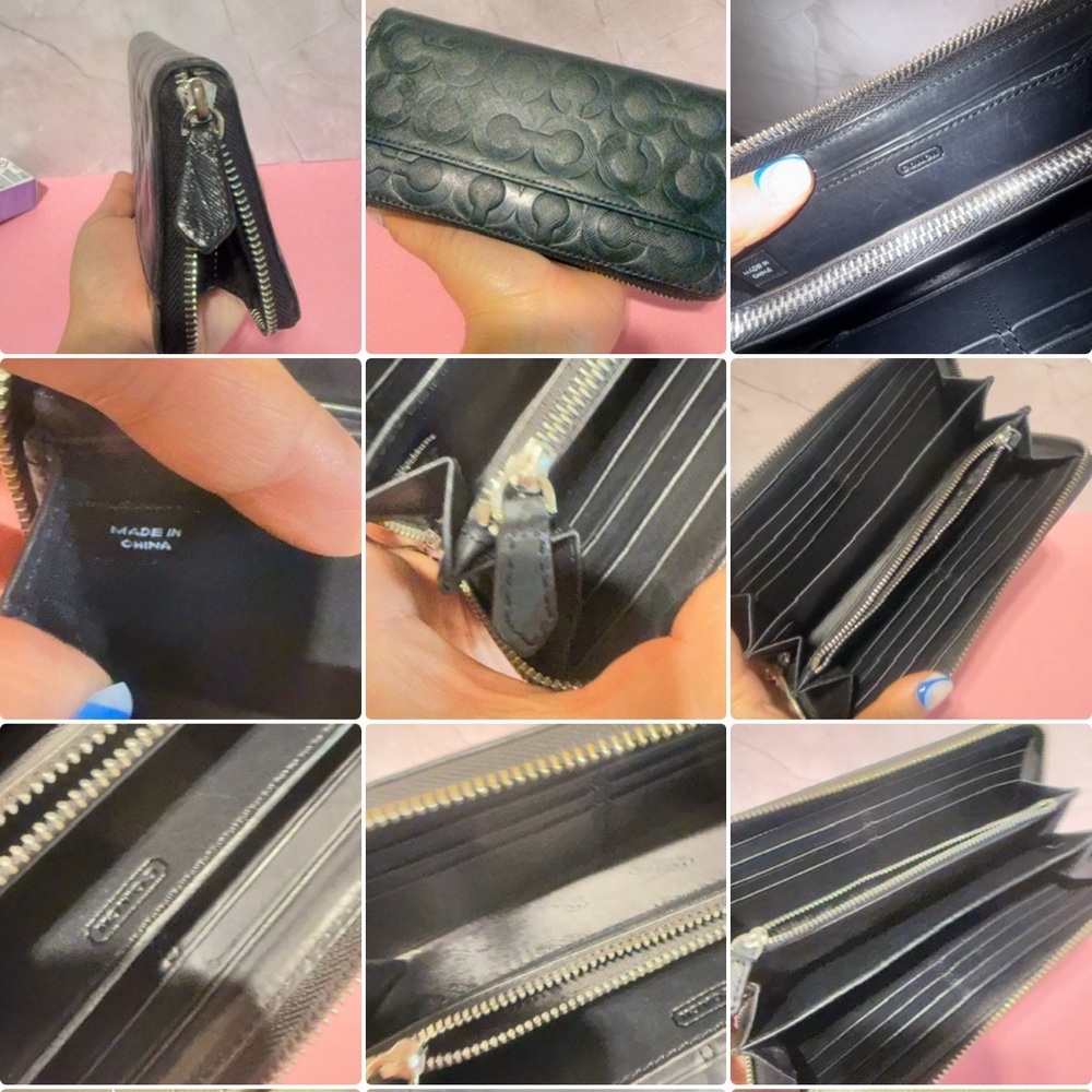 Coach Black Leather Wallet